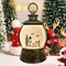Snow Globe-Snowman Musical Christmas Lantern with 6 Hour Timer USB Lined/Battery Operated Retro Style Glitter Globe for Xmas Indoor Decoration and Santa Gifts